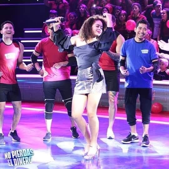 Marianela Rosabal en escenario del programa No Pierdas el Dinero